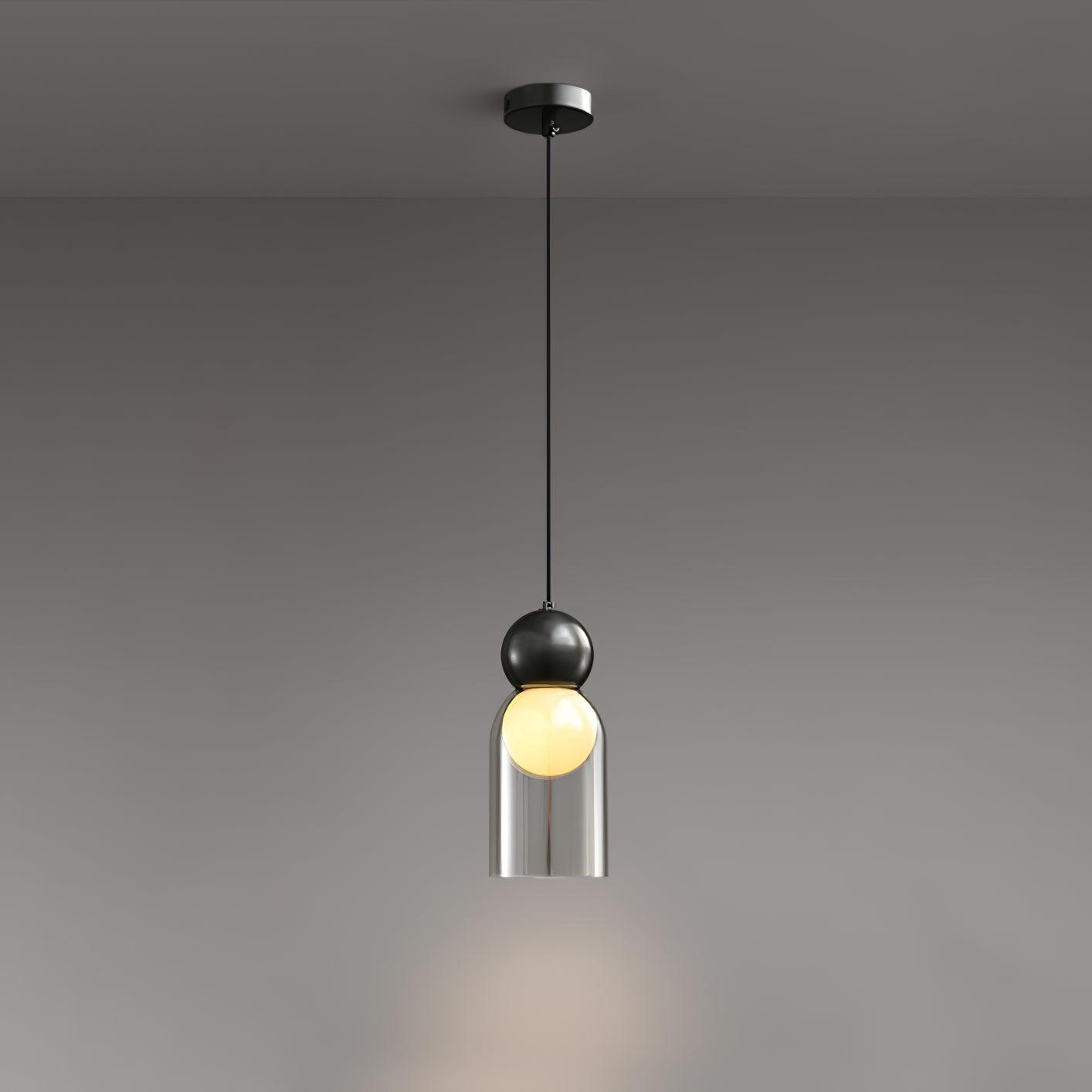 Solara Suspension en Laiton Verre Nordique Géométrique