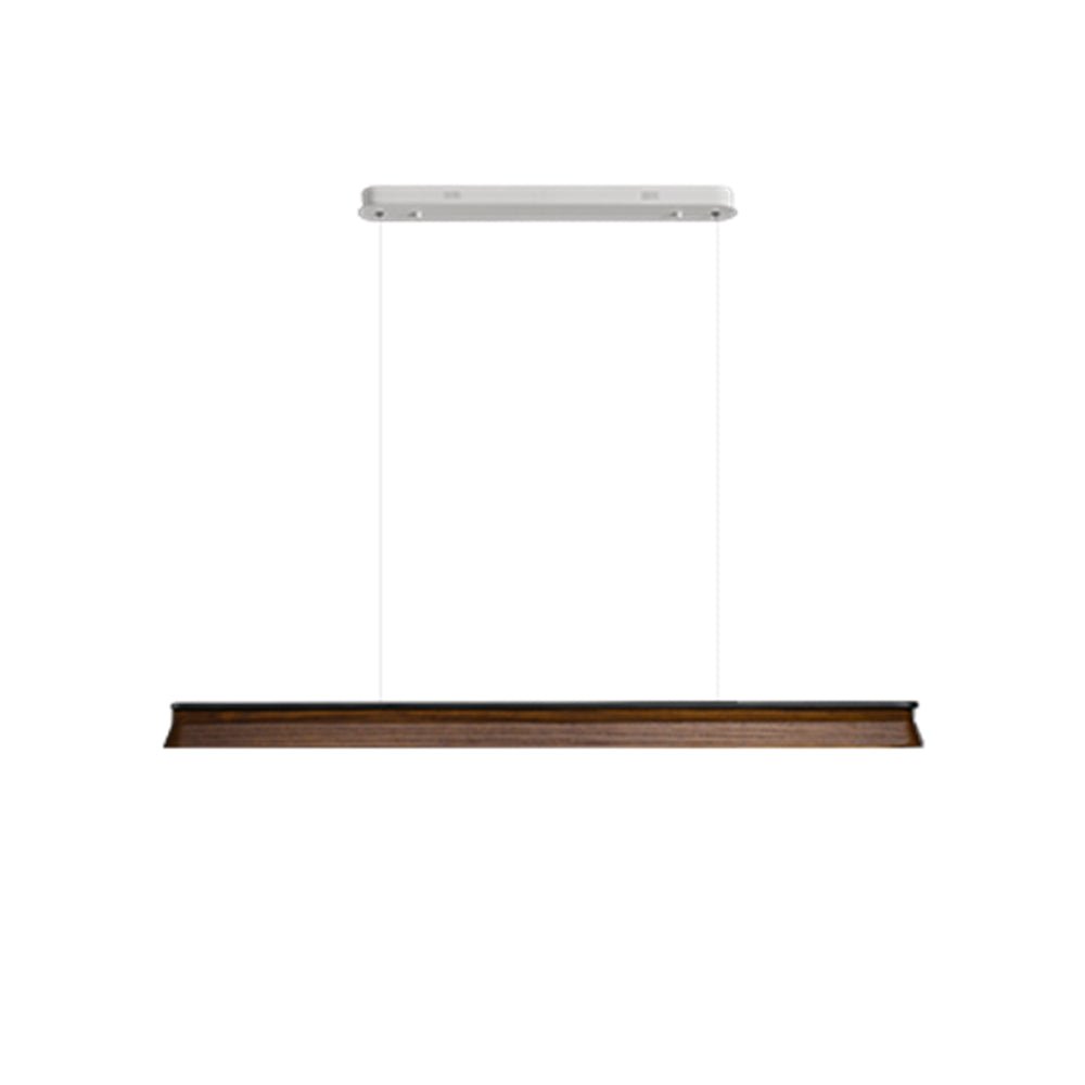 Lustra Suspension Lampe Poutre en Bois Minimaliste