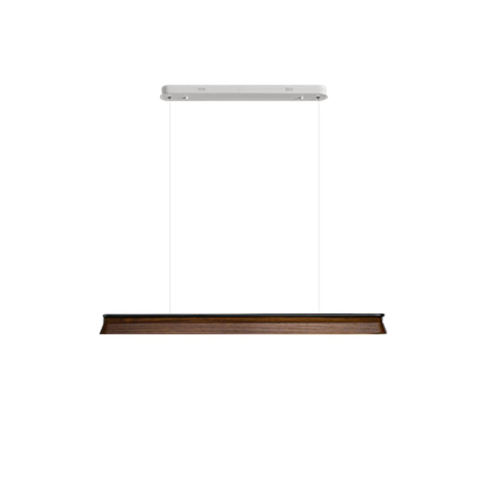 Lustra Suspension Lampe Poutre en Bois Minimaliste