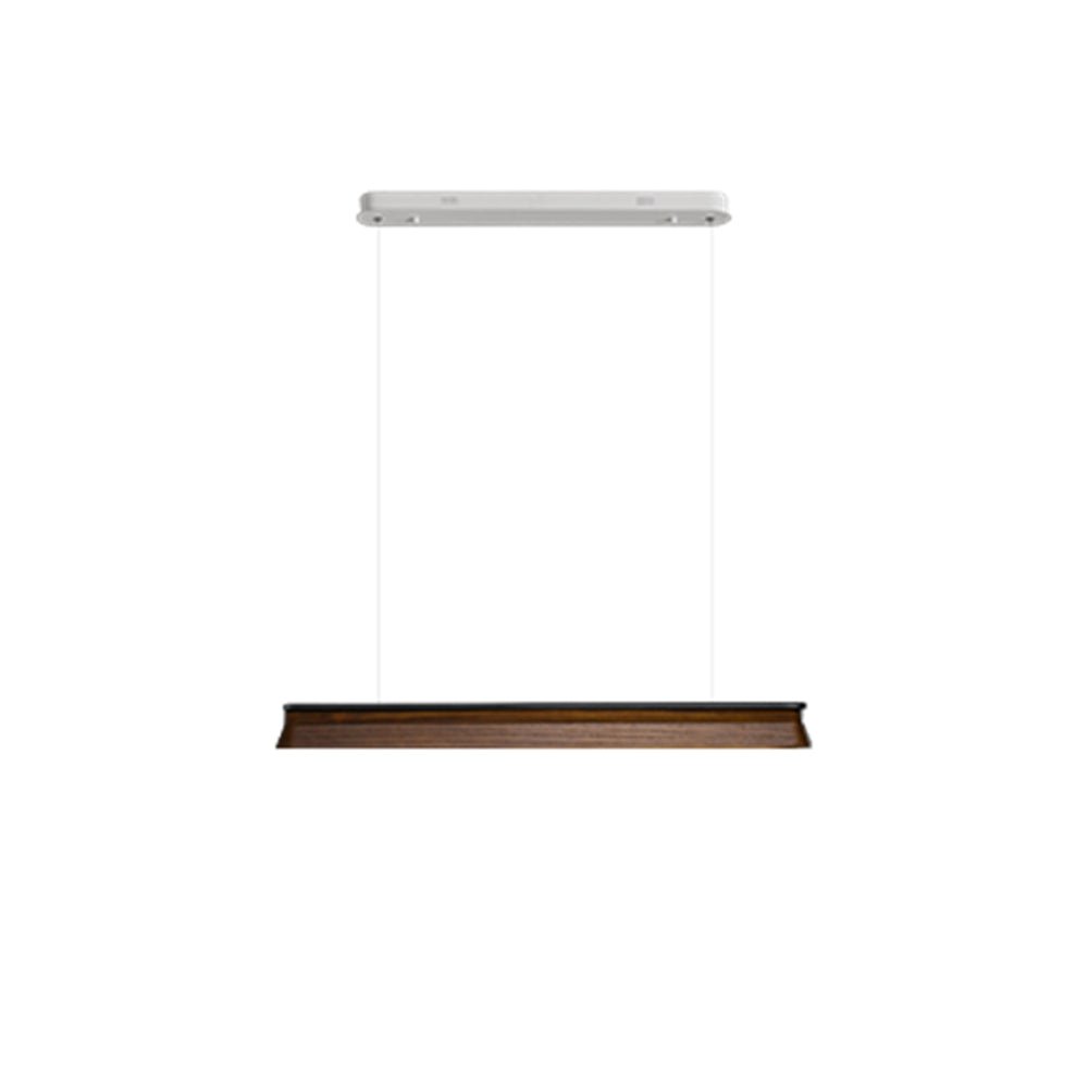 Lustra Suspension Lampe Poutre en Bois Minimaliste