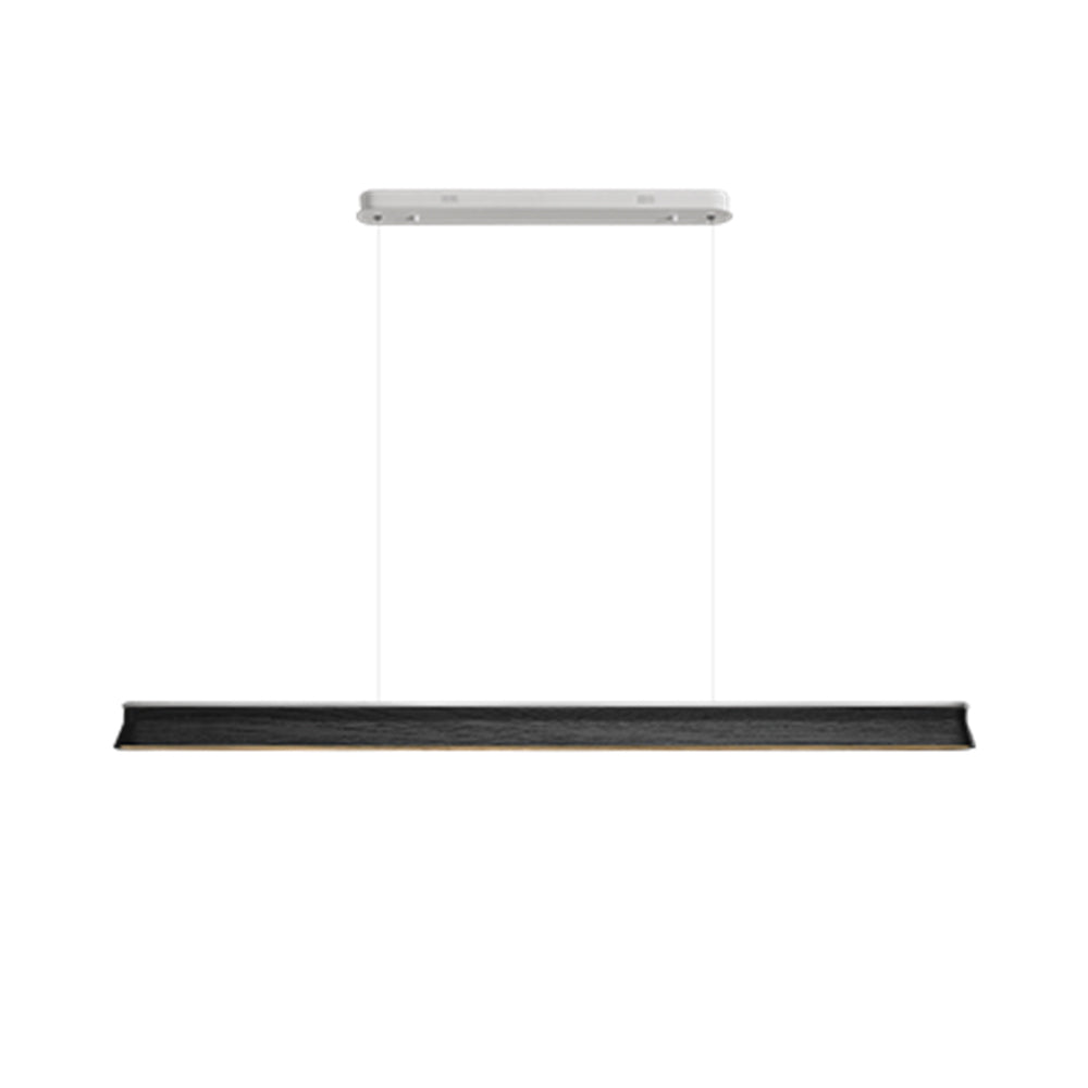 Lustra Suspension Lampe Poutre en Bois Minimaliste