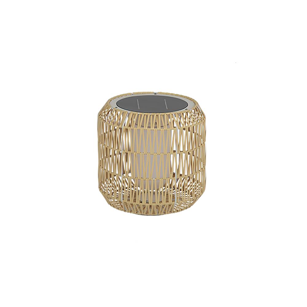 Danya Lampe Extérieure Cylindre en Rattan Solaire