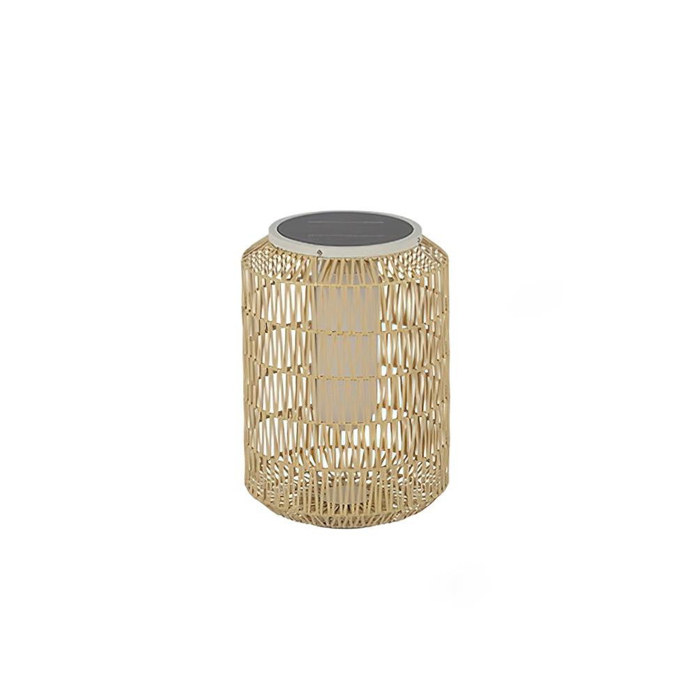 Danya Lampe Extérieure Cylindre en Rattan Solaire