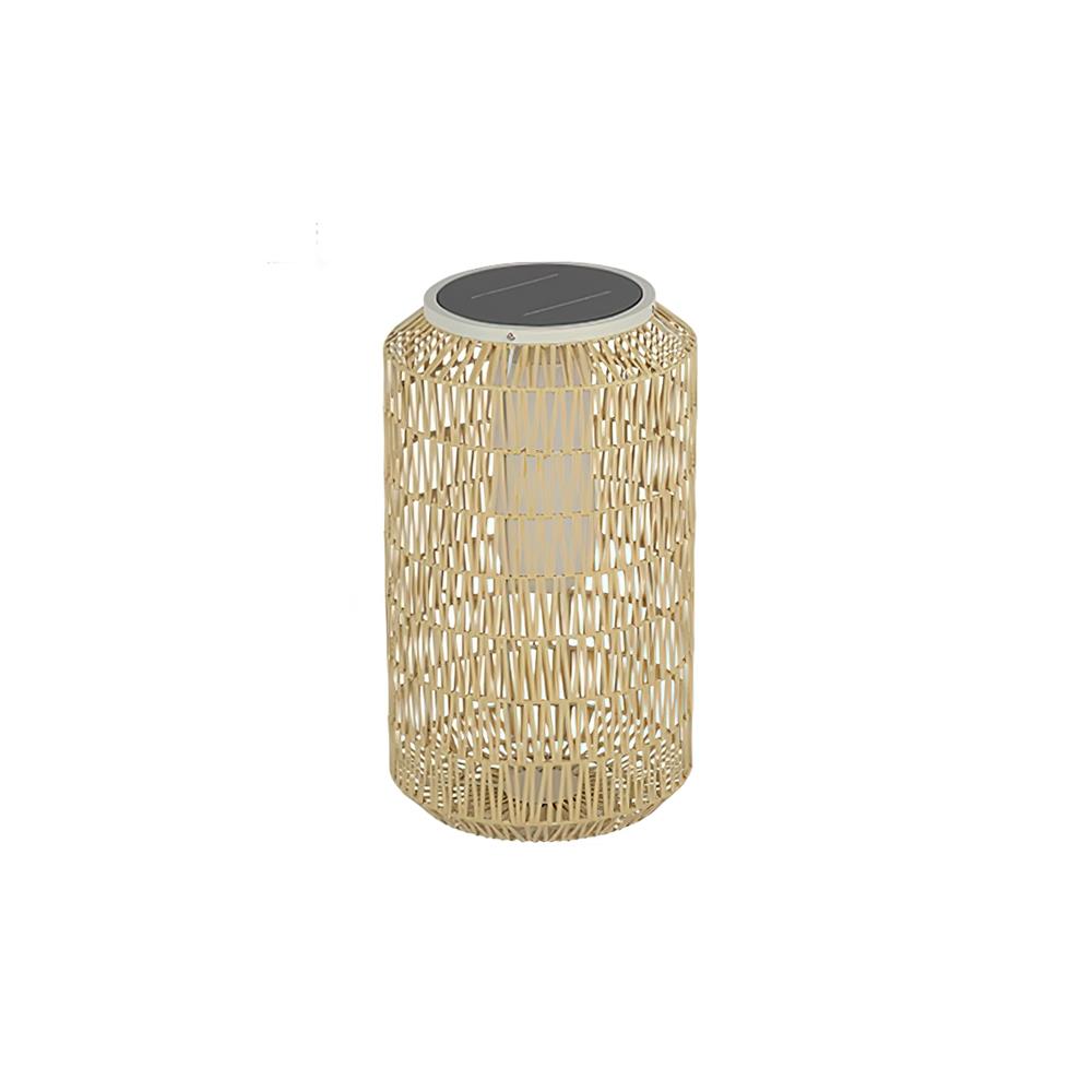 Danya Lampe Extérieure Cylindre en Rattan Solaire