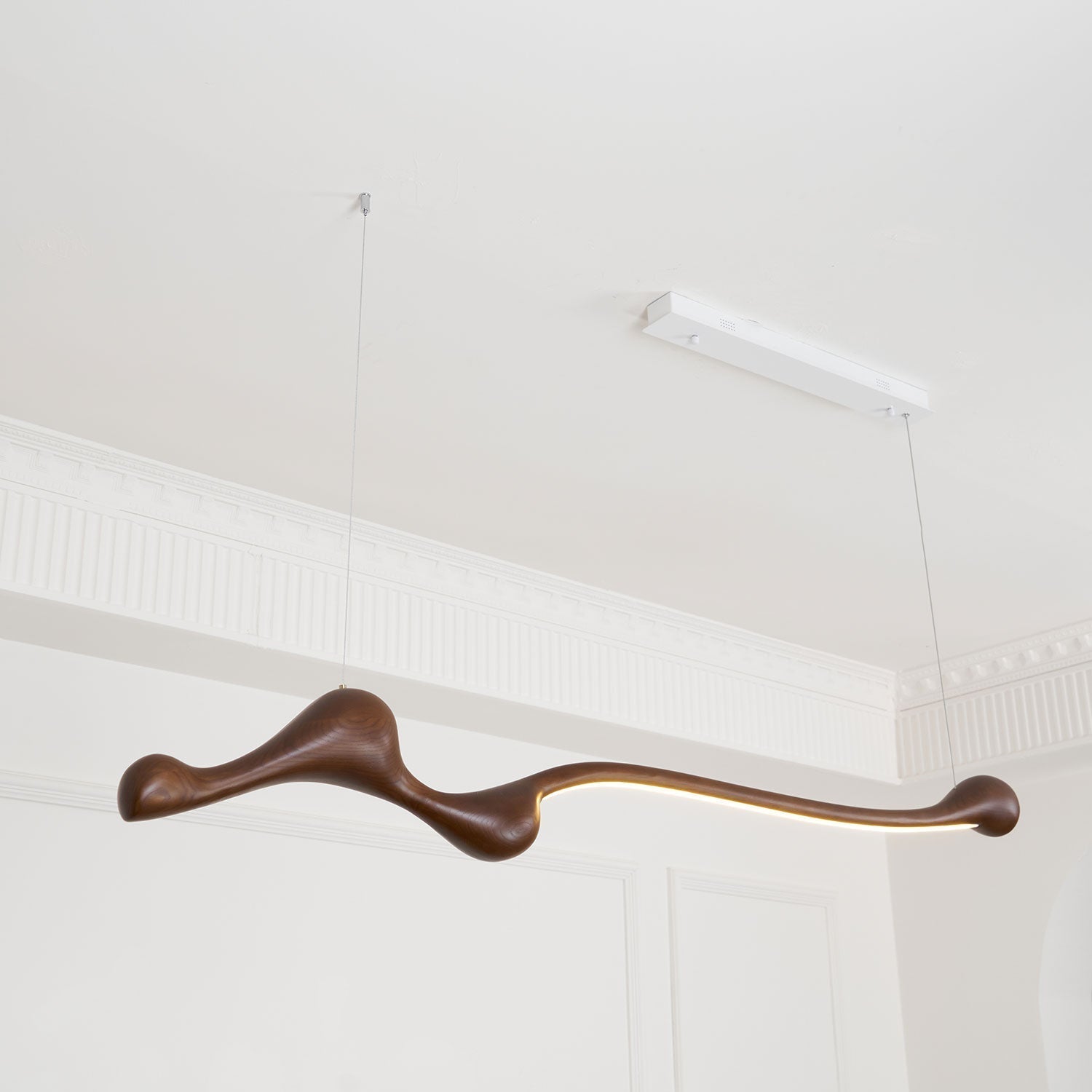 Solarace Lampe à suspension rétro en bois