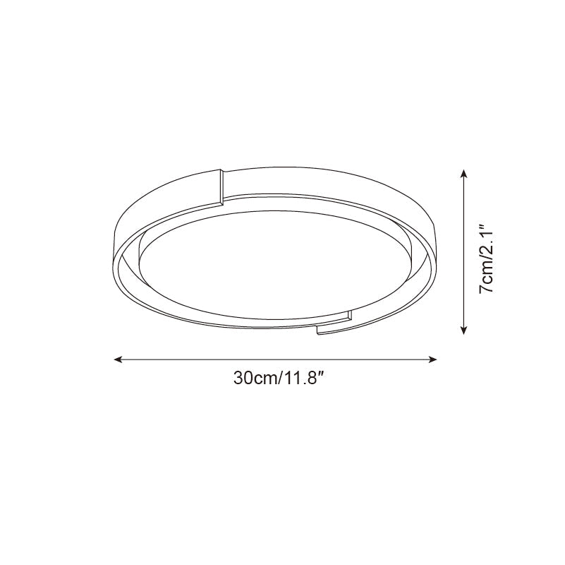 Juvio Plafonnier Rond Minimaliste en Travertin