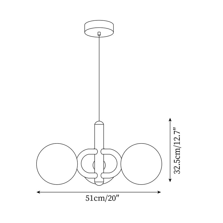 Astra Suspension Minimaliste en Verre