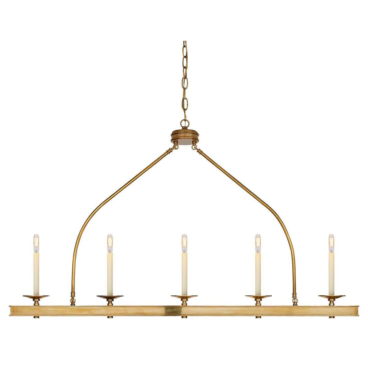 Ripple Lustre Métal Laiton Linéaire Classique Minimaliste Moderne