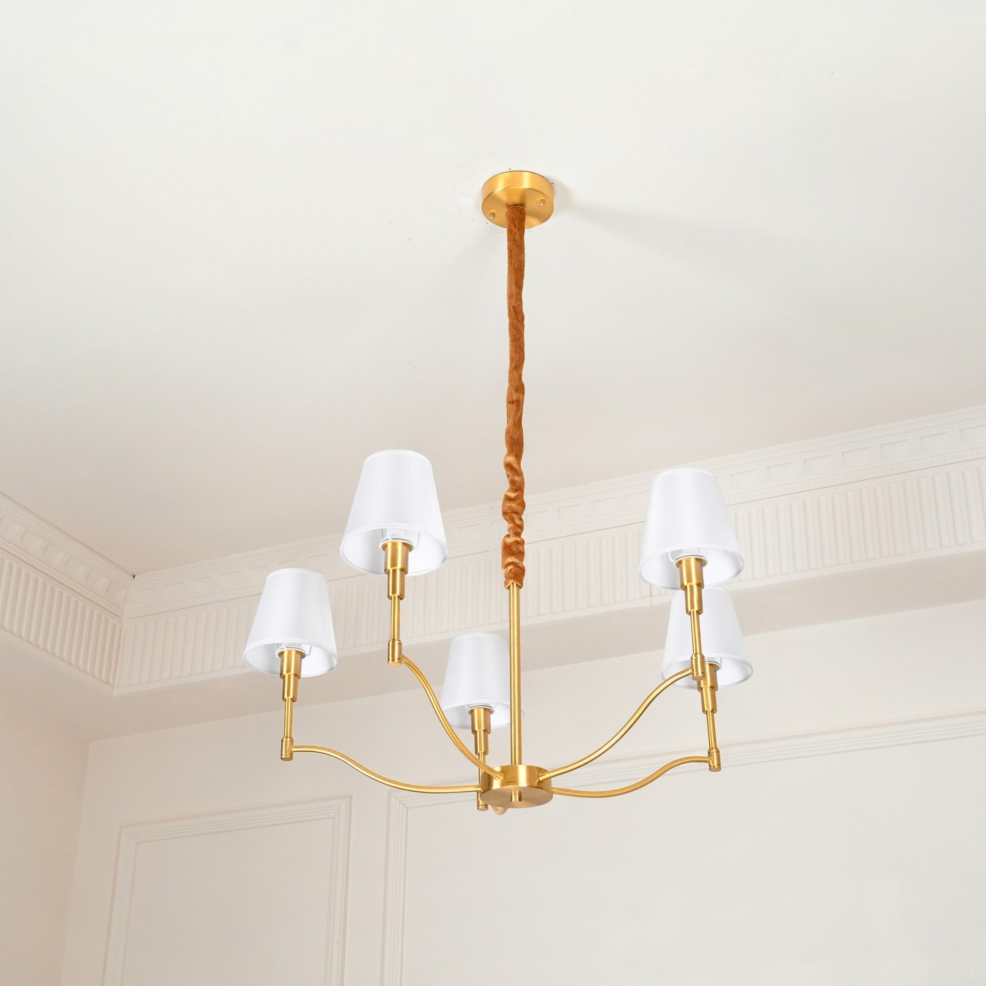 Unfold Lustre Métal Laiton Tissu Traditionnel Vintage