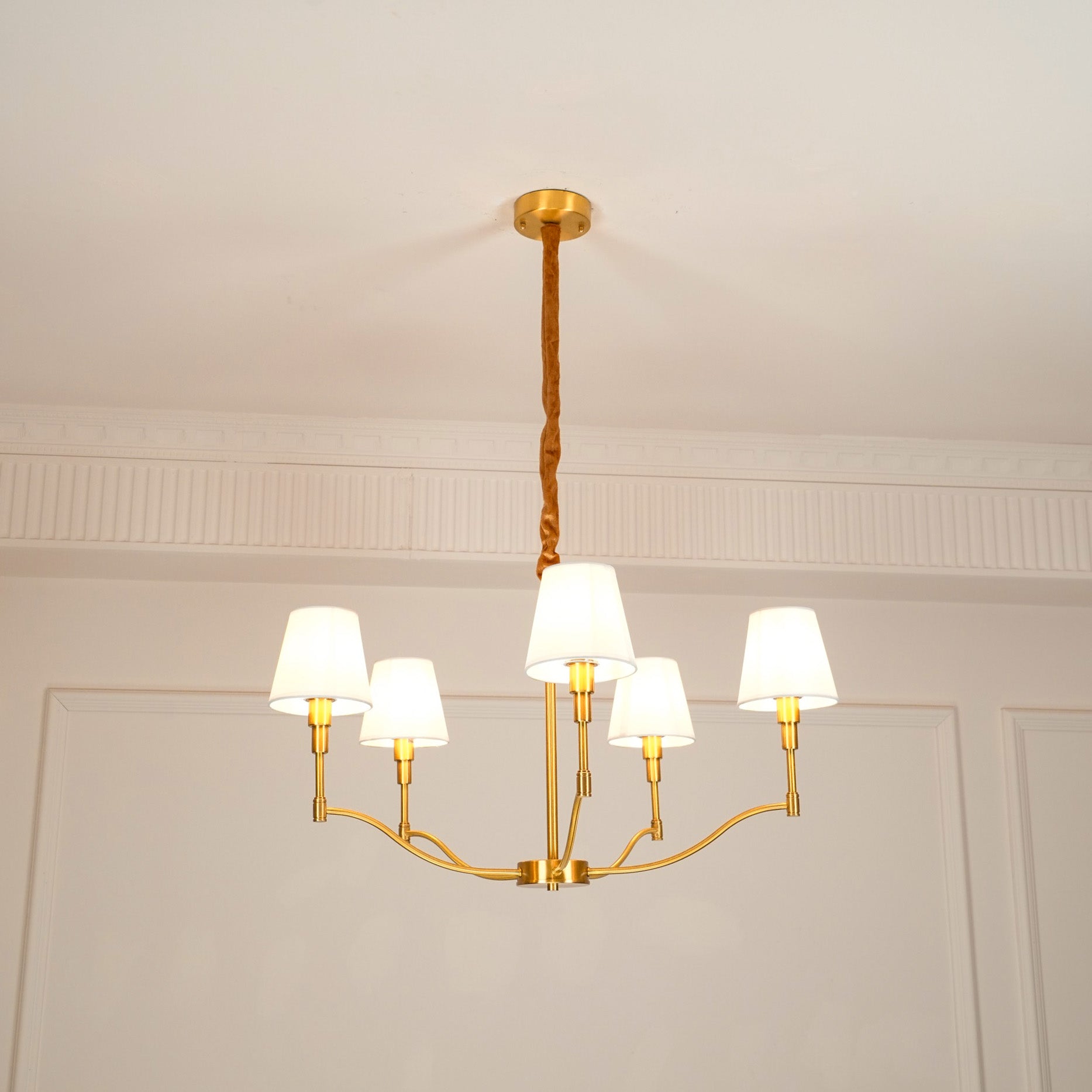Unfold Lustre Métal Laiton Tissu Traditionnel Vintage