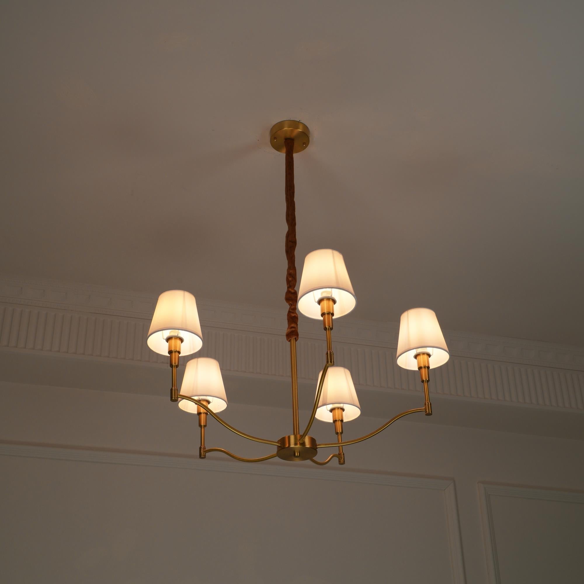 Unfold Lustre Métal Laiton Tissu Traditionnel Vintage