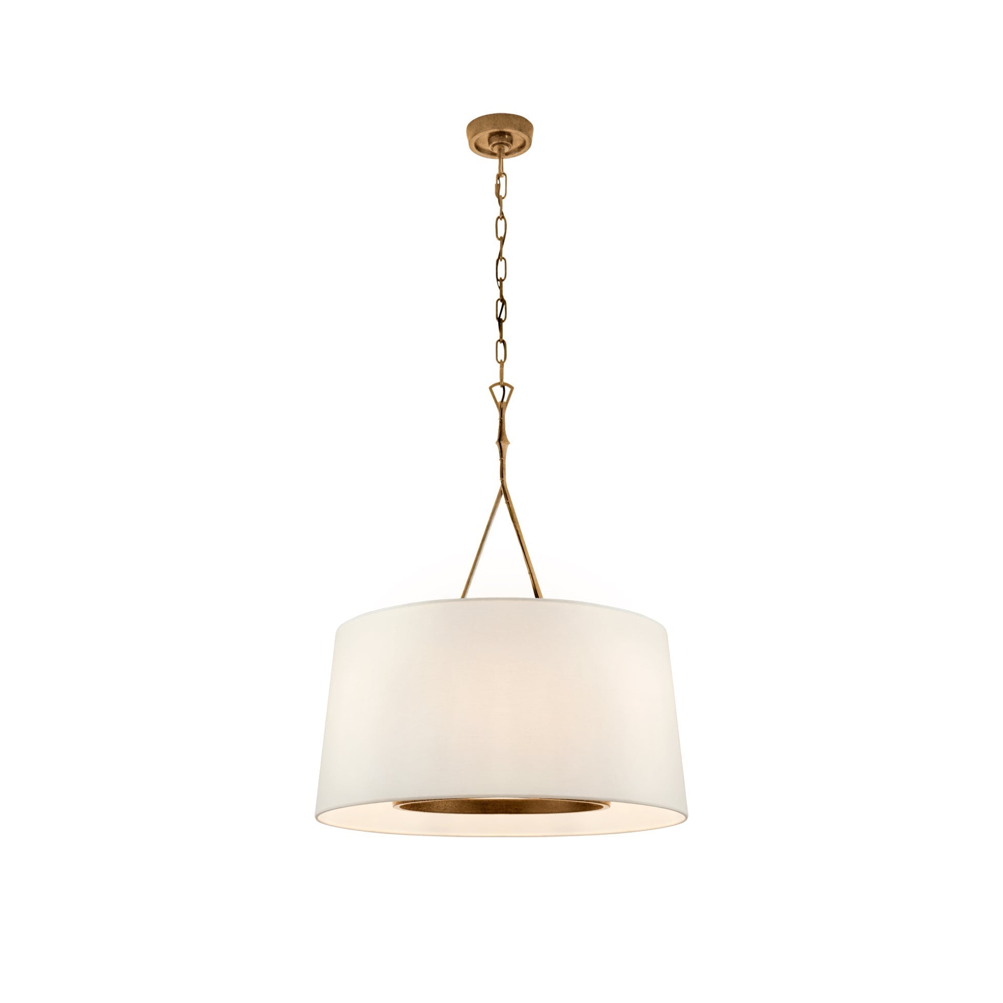 Wink Suspension En Laiton Et Tissu Minimaliste Moderne
