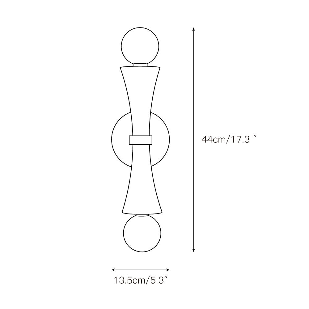 Aura Lampe Murale En Travertin Et Verre Minimaliste Moderne