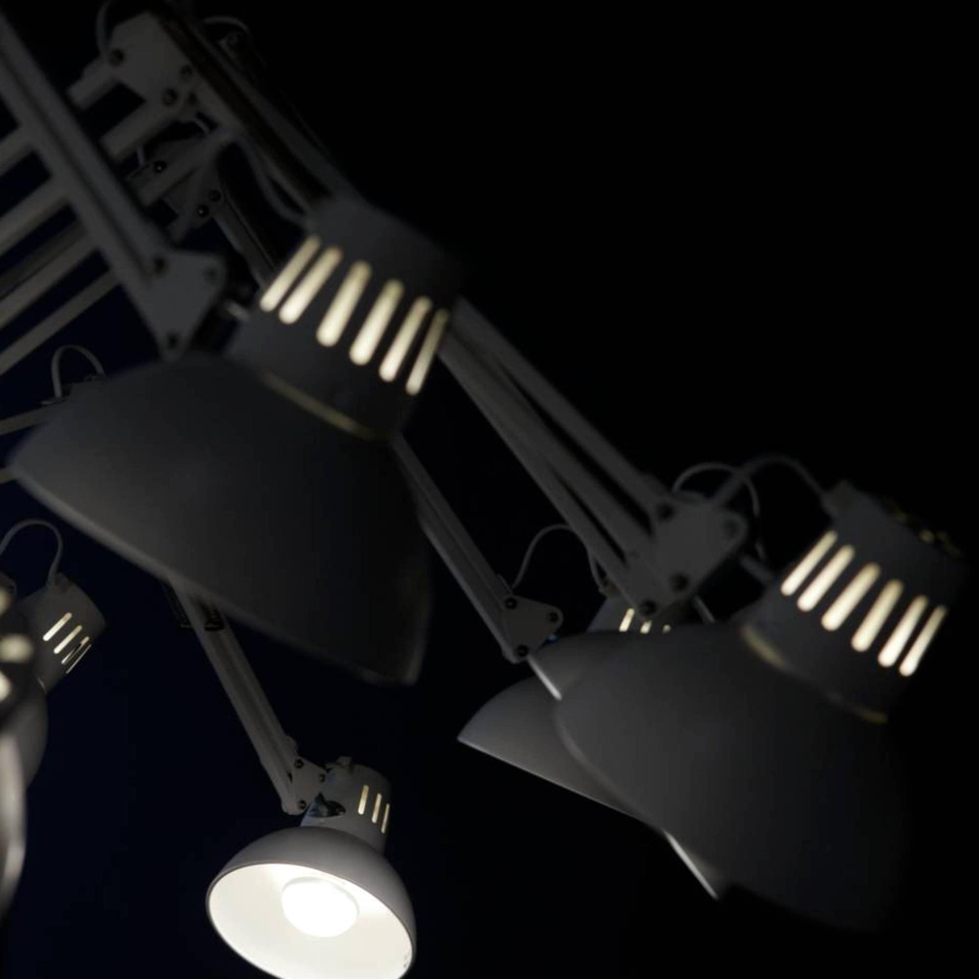 Lustra Lustre Noir à Bras Multiples Ajustables