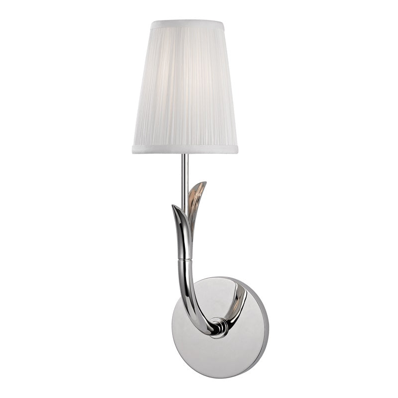 Elys Lampe Murale en Métal Laiton et Tissu Minimaliste Moderne