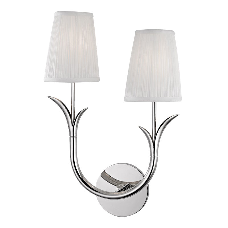 Elys Lampe Murale en Métal Laiton et Tissu Minimaliste Moderne