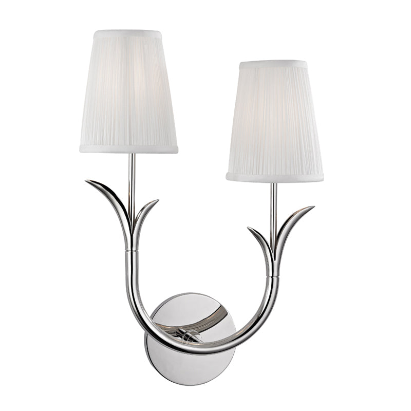 Elys Lampe Murale en Métal Laiton et Tissu Minimaliste Moderne