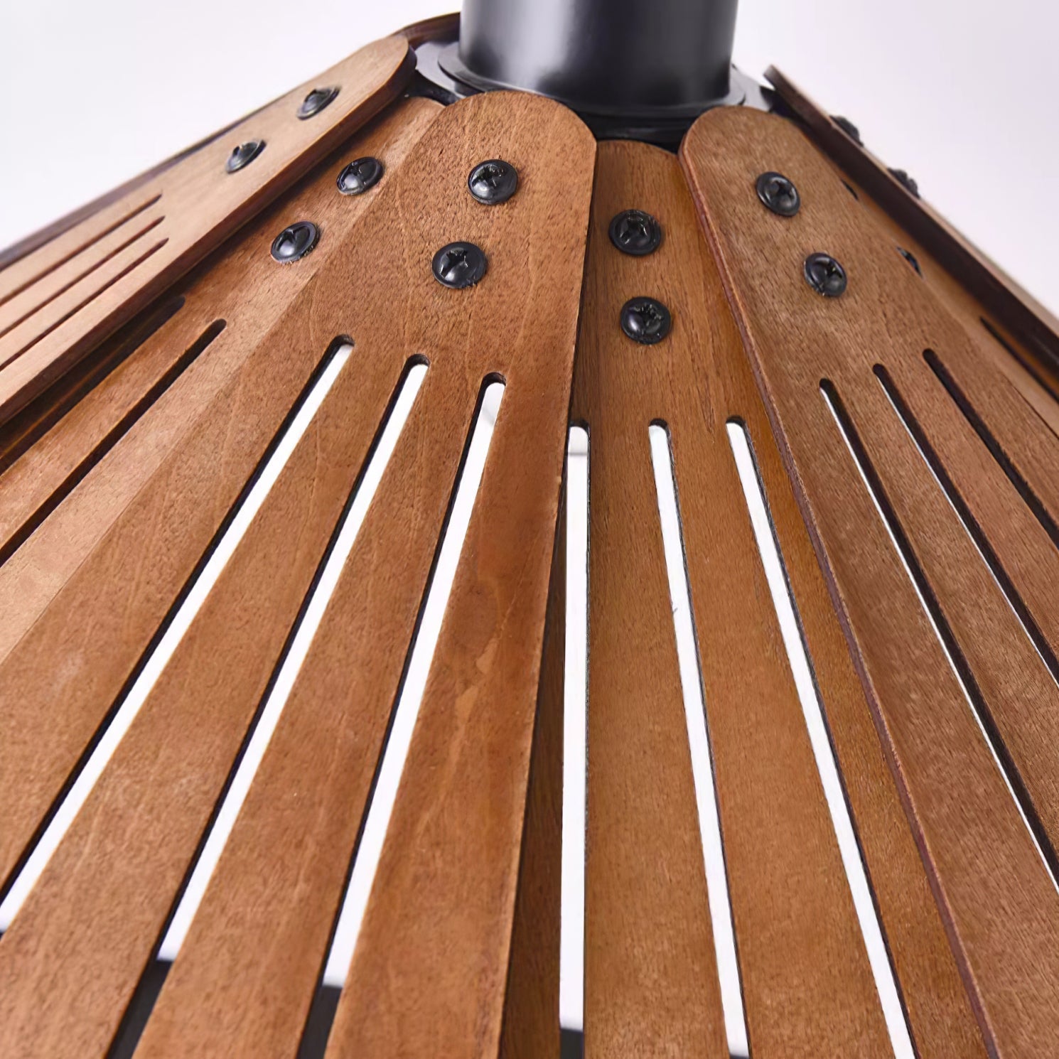 Delfina Lampe Suspendue Panneau en Bois Wabi-Sabi Organique