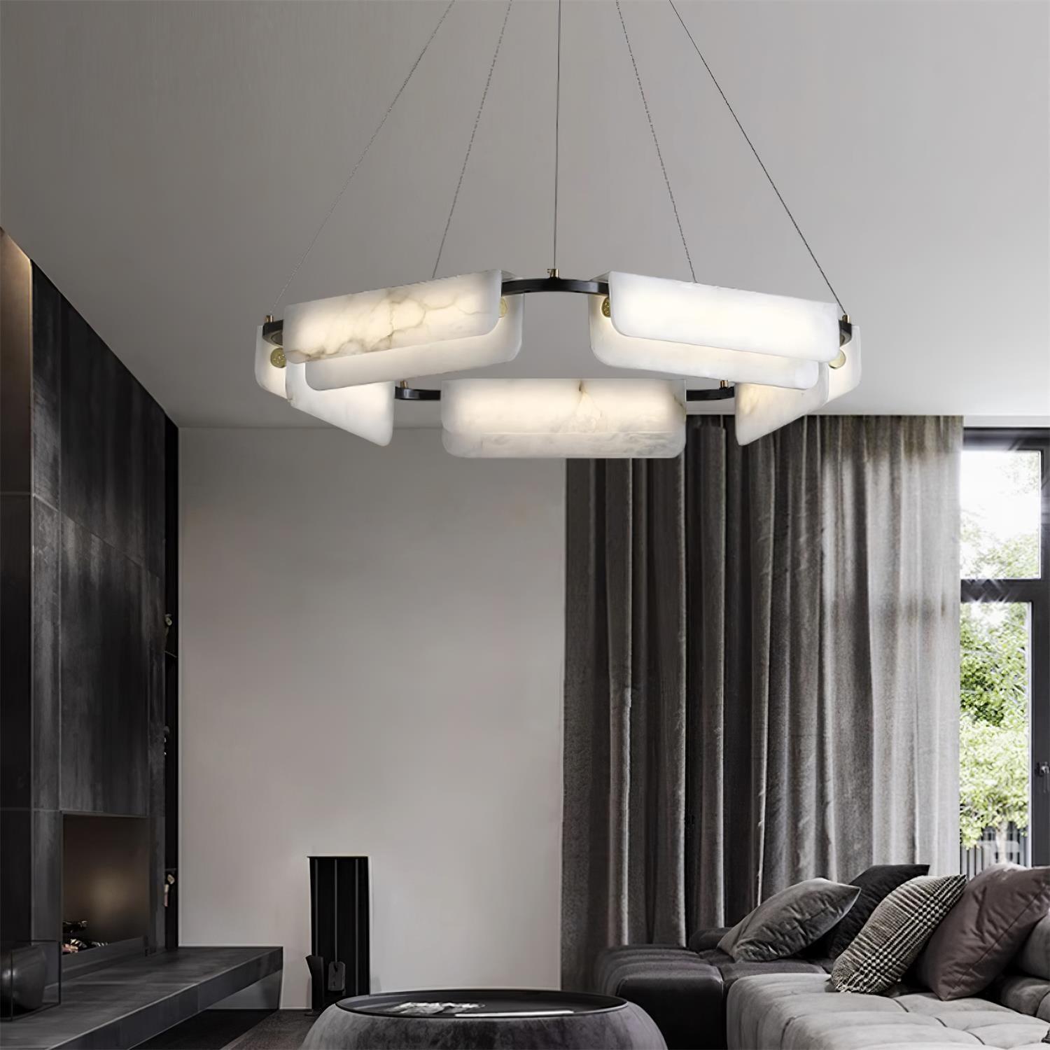 Circona Suspension en Albâtre Lustre