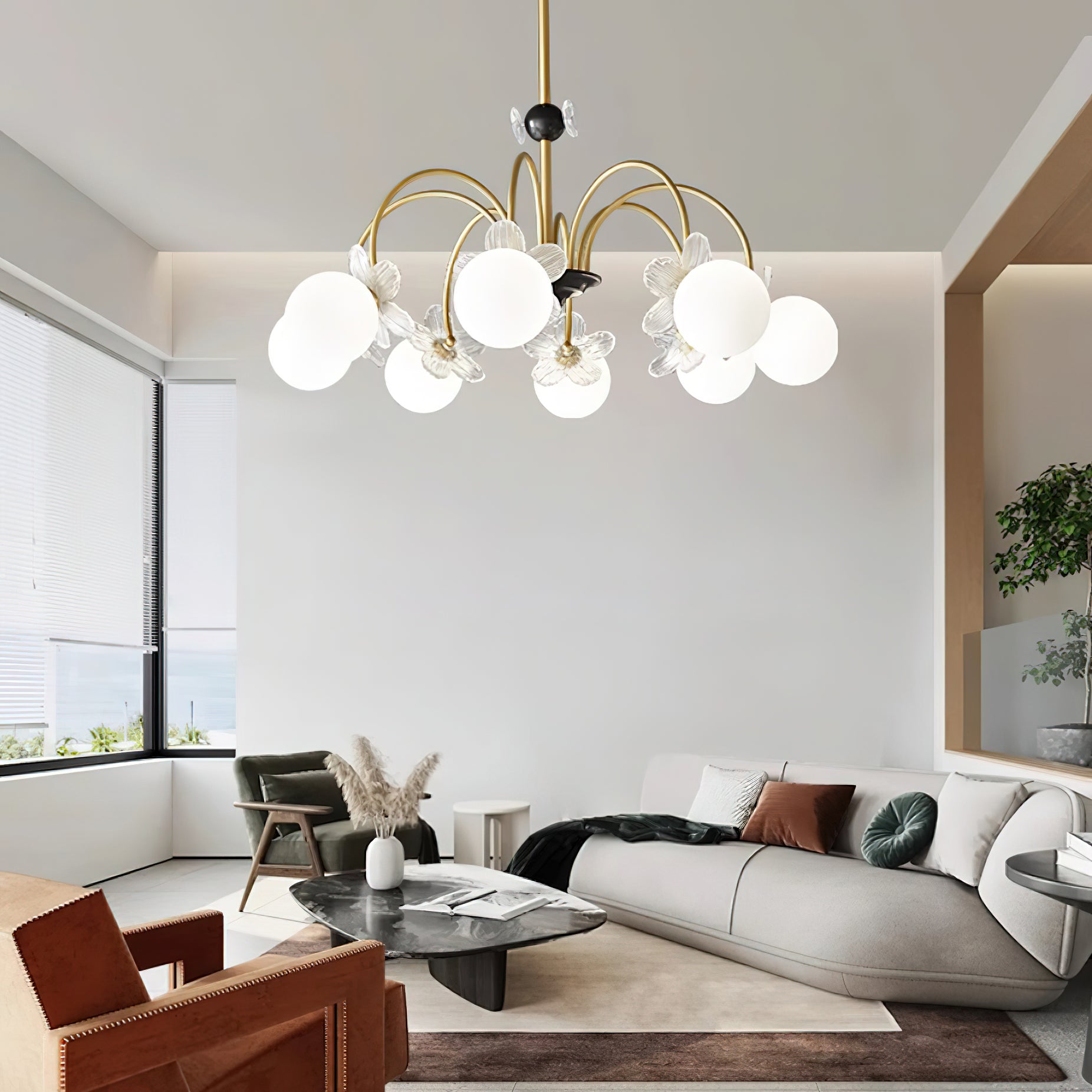 Petalia Lustre Laiton
