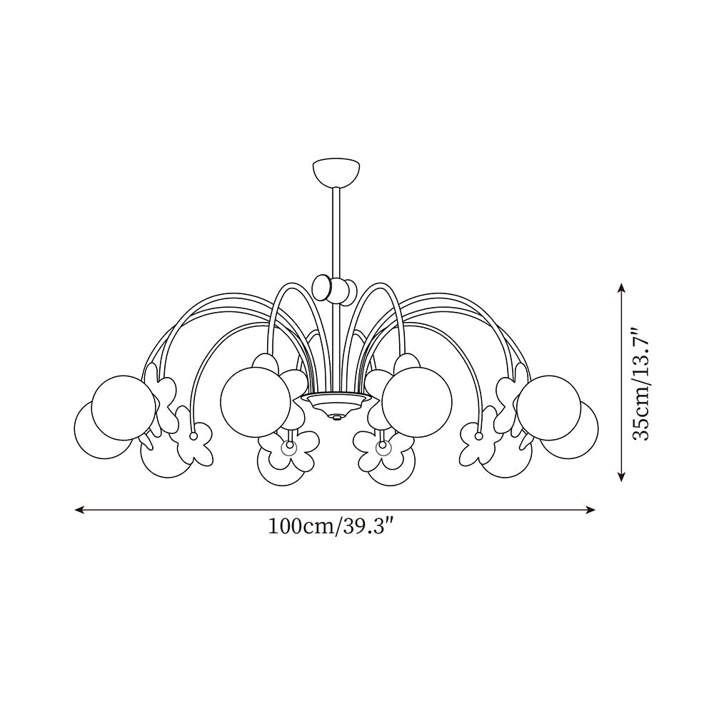 Petalia Lustre Laiton