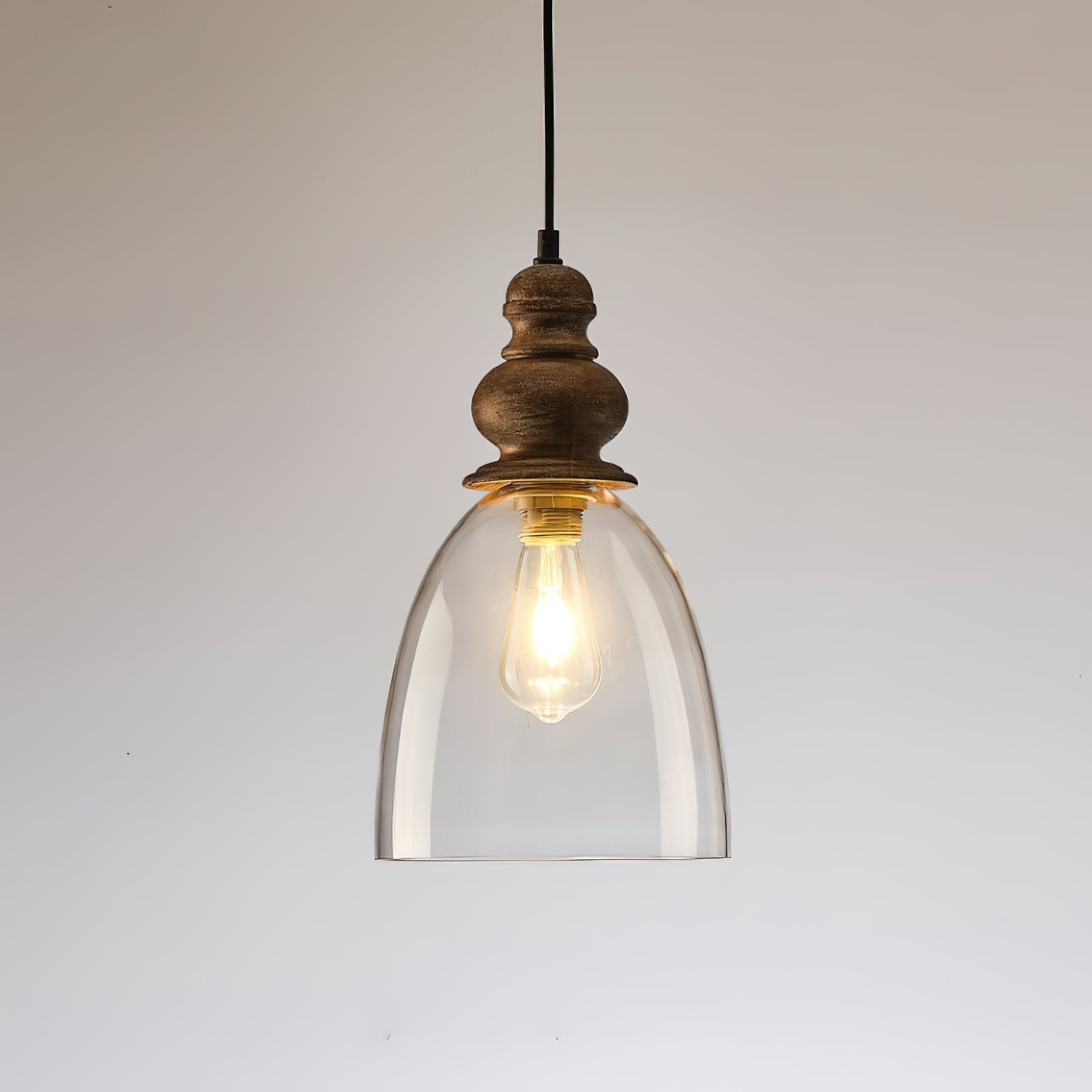 Inert Suspension en Bois et Verre Minimaliste Moderne