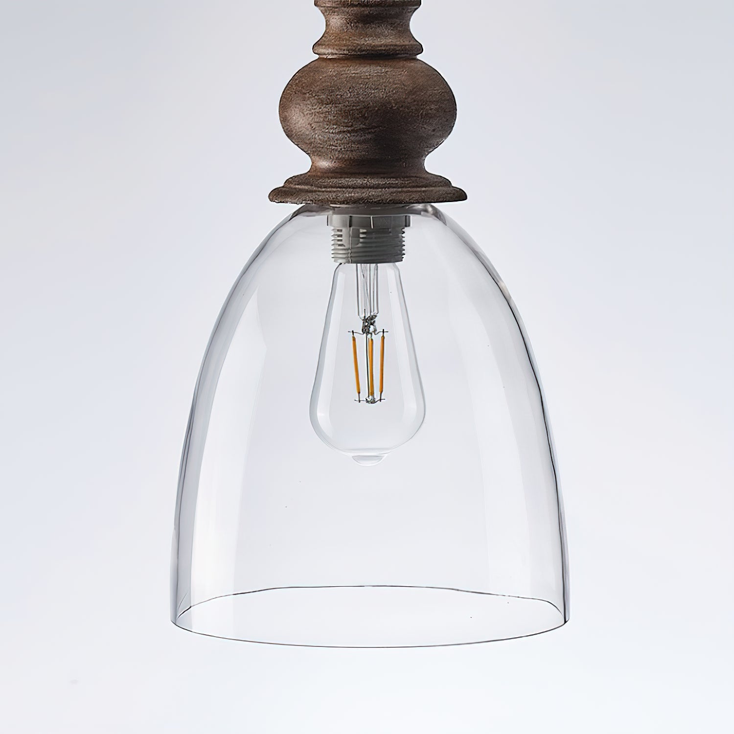 Inert Suspension en Bois et Verre Minimaliste Moderne