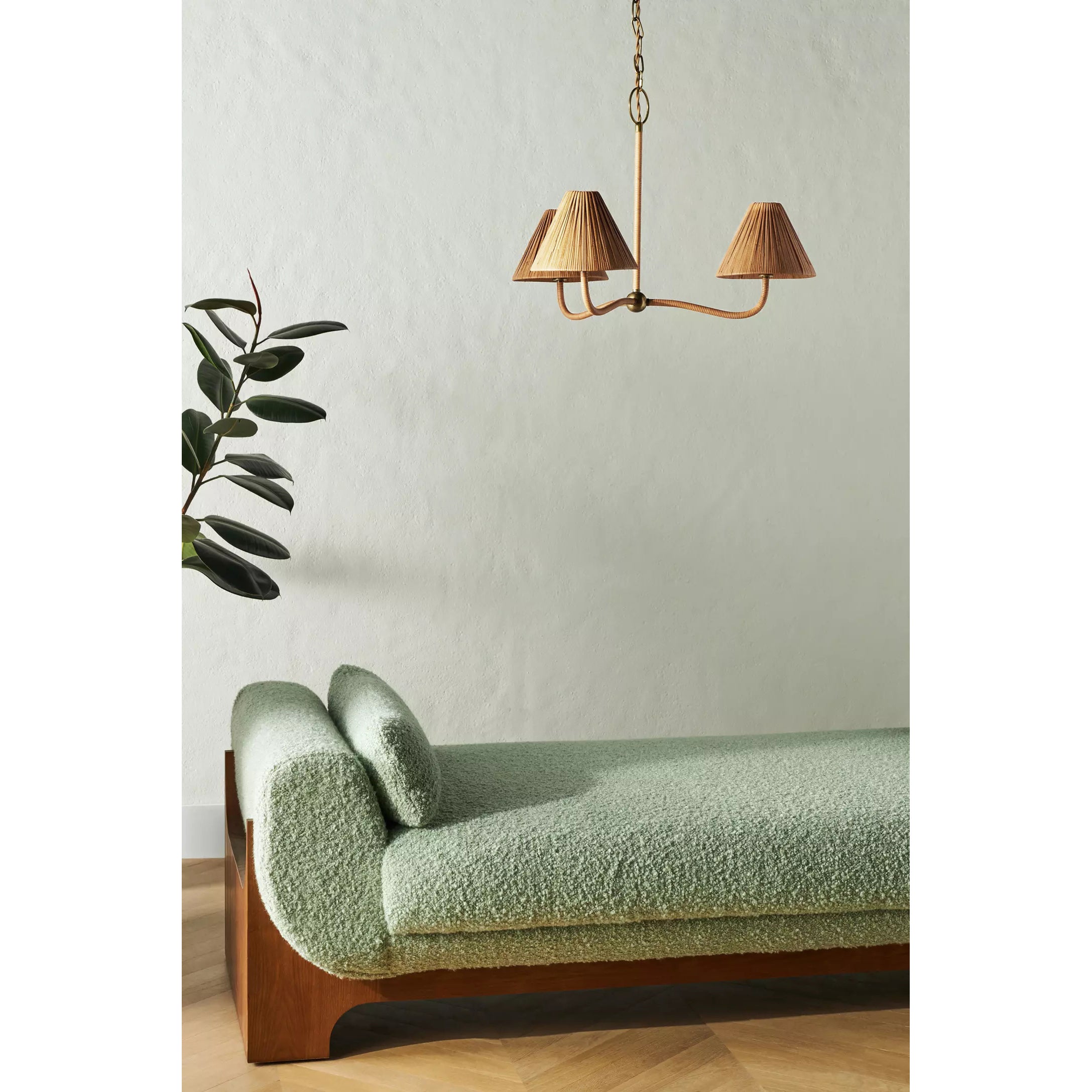 Delphine Lustre Métal Rattan Tissé Naturel Élégance