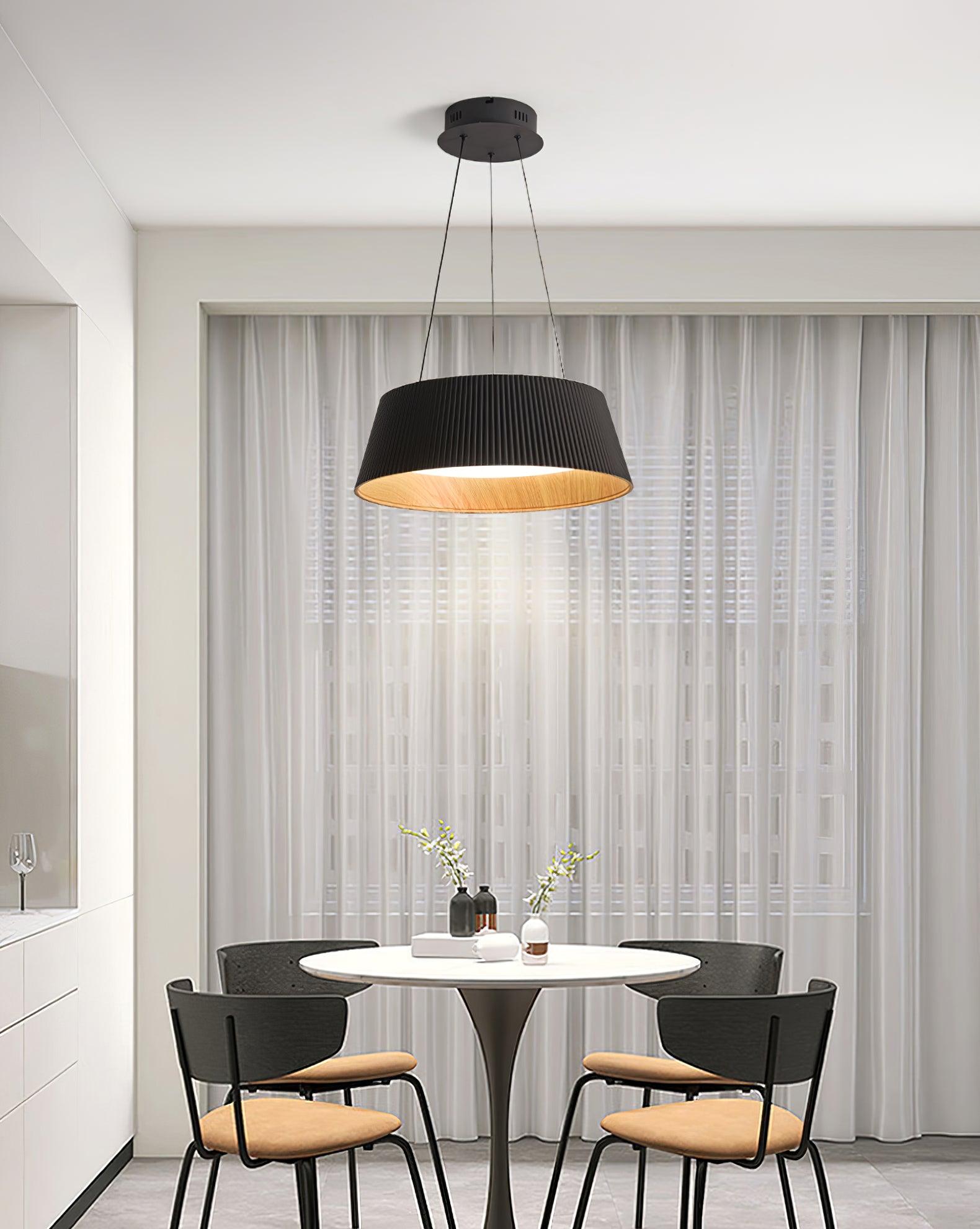 Delta Lampe Suspendue Profil Bas Bois Intérieur