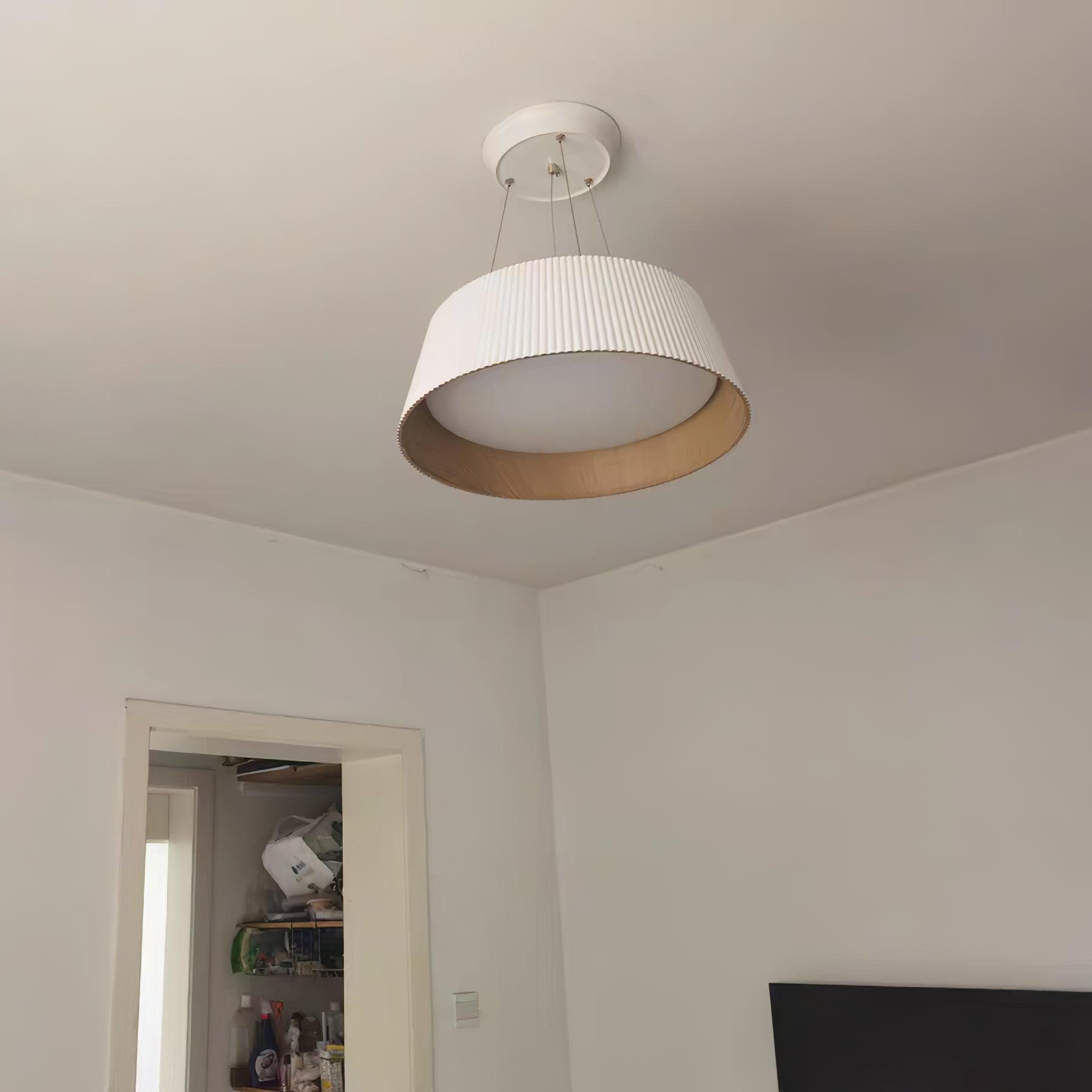 Delta Lampe Suspendue Profil Bas Bois Intérieur