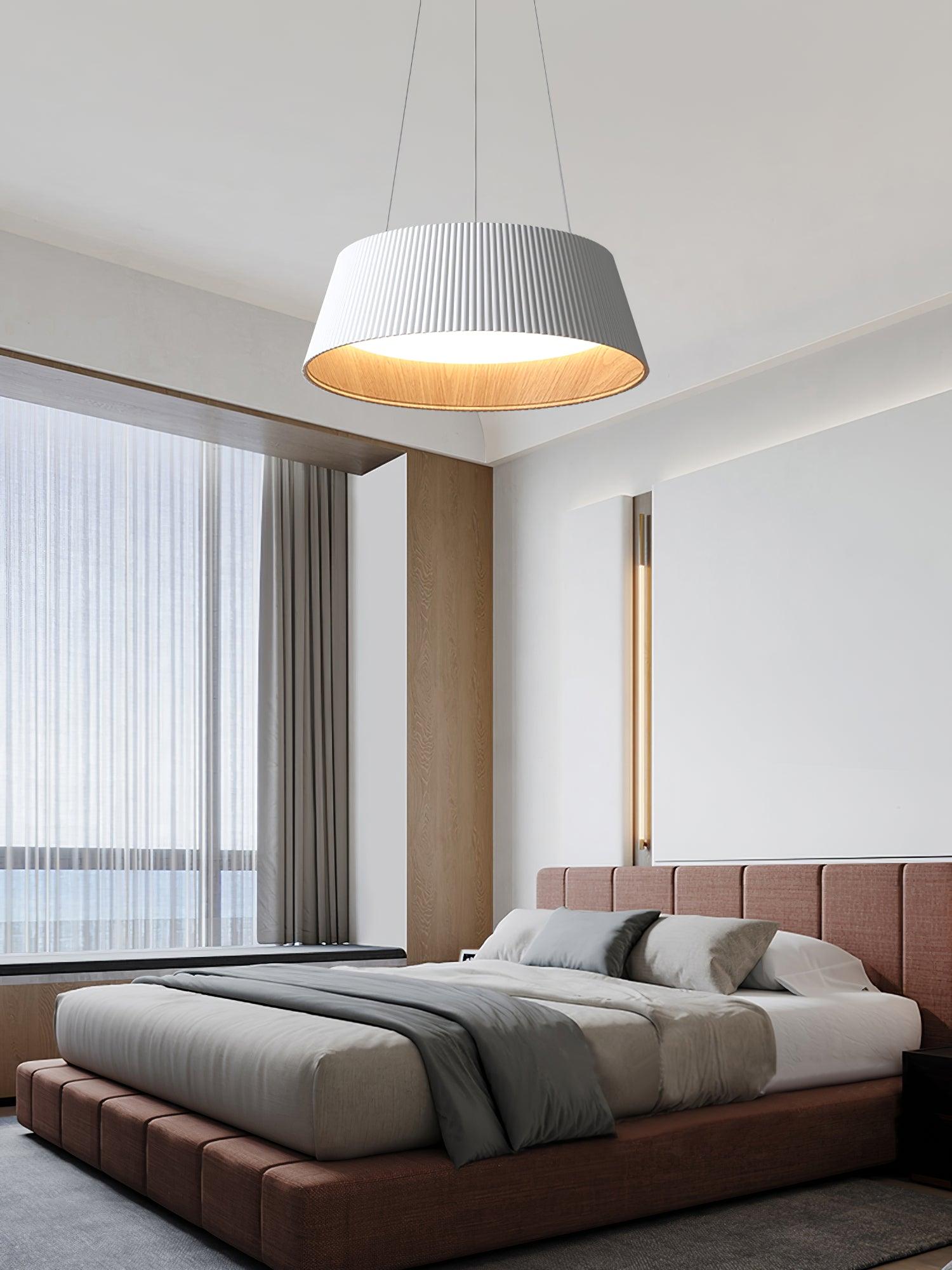 Delta Lampe Suspendue Profil Bas Bois Intérieur