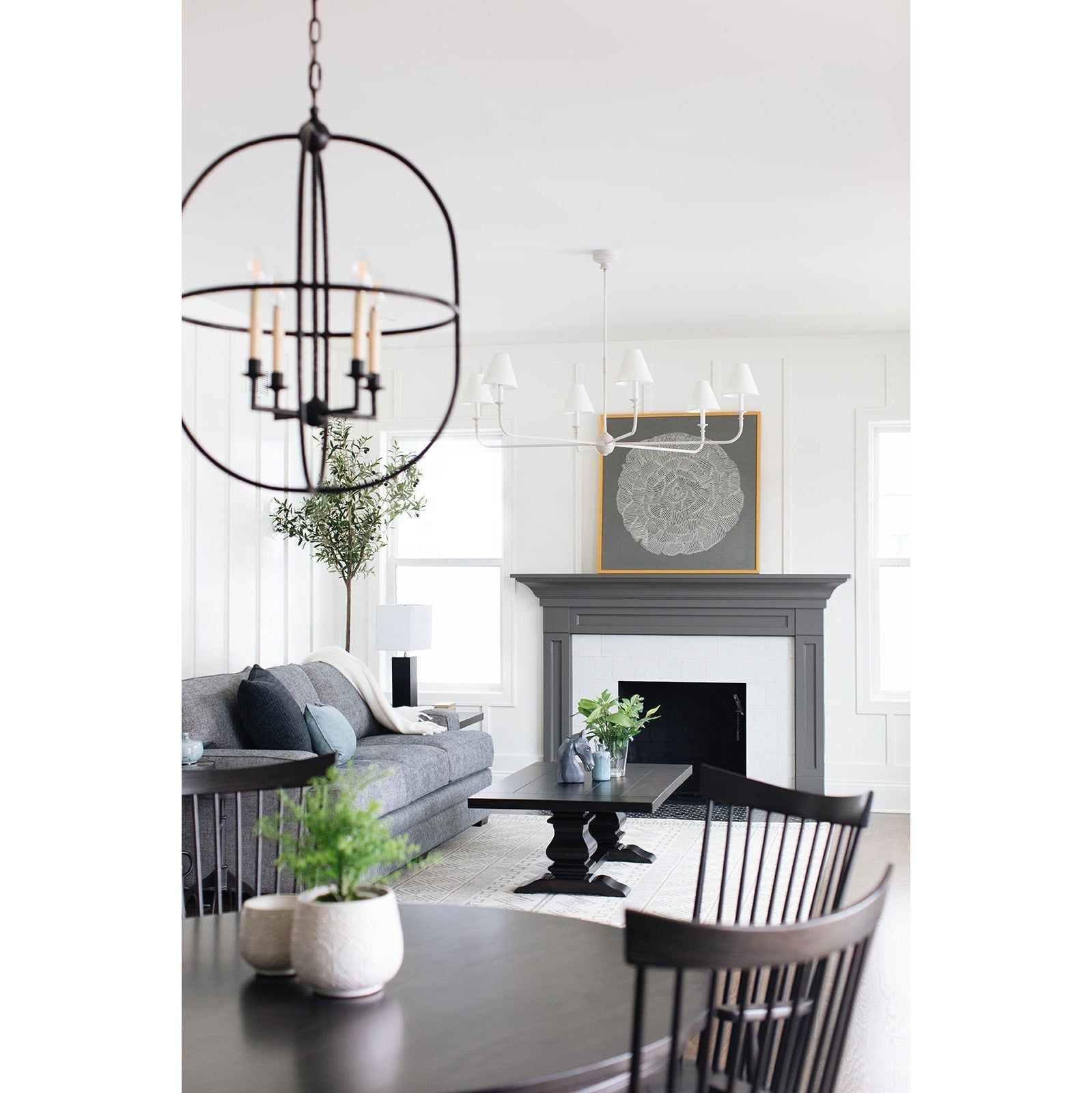 Sylph Suspension Métal Laiton Ouvert Industriel Vintage