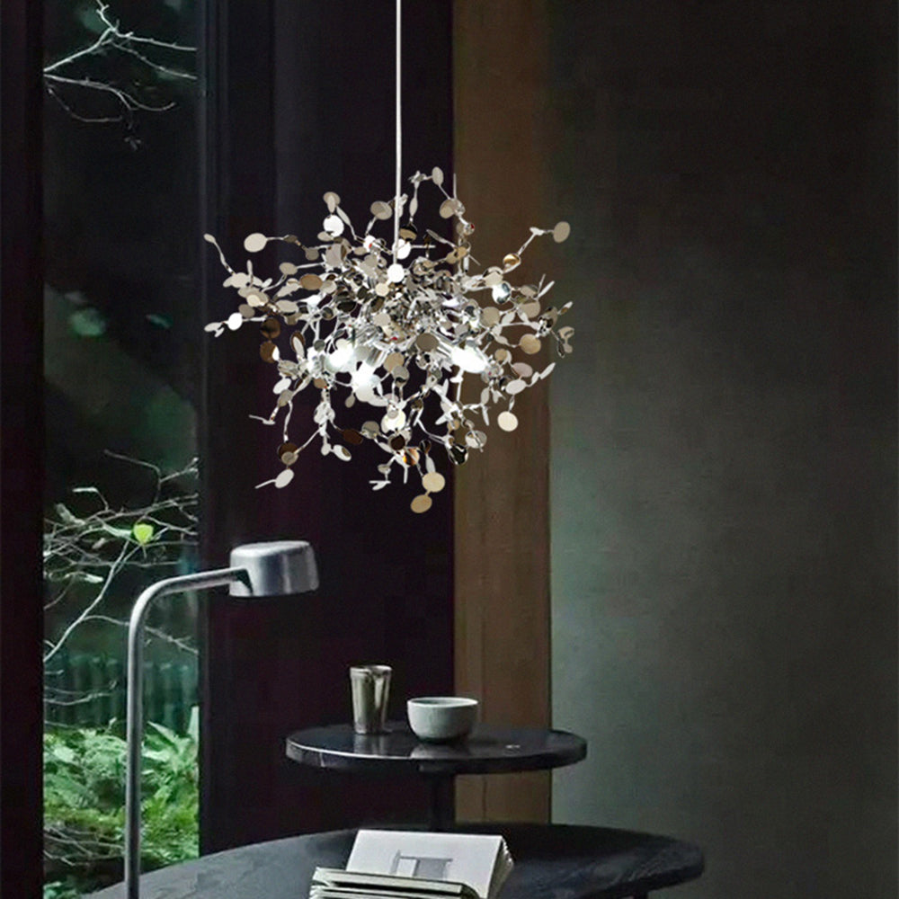 Ovela Suspension Divergence Inhabituelle. Acier Inoxydable. Or/Argent. Salle à Manger/Salon