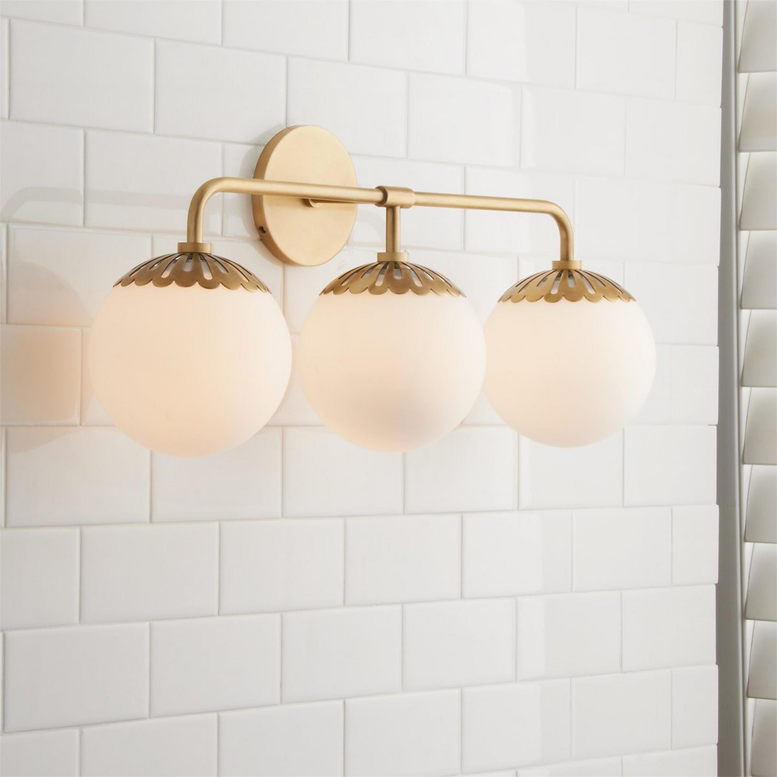 Aegis Applique Murale Globe Laiton Verre Minimaliste Moderne