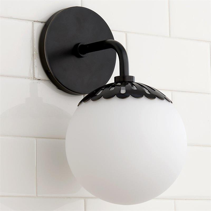 Aegis Applique Murale Globe Laiton Verre Minimaliste Moderne