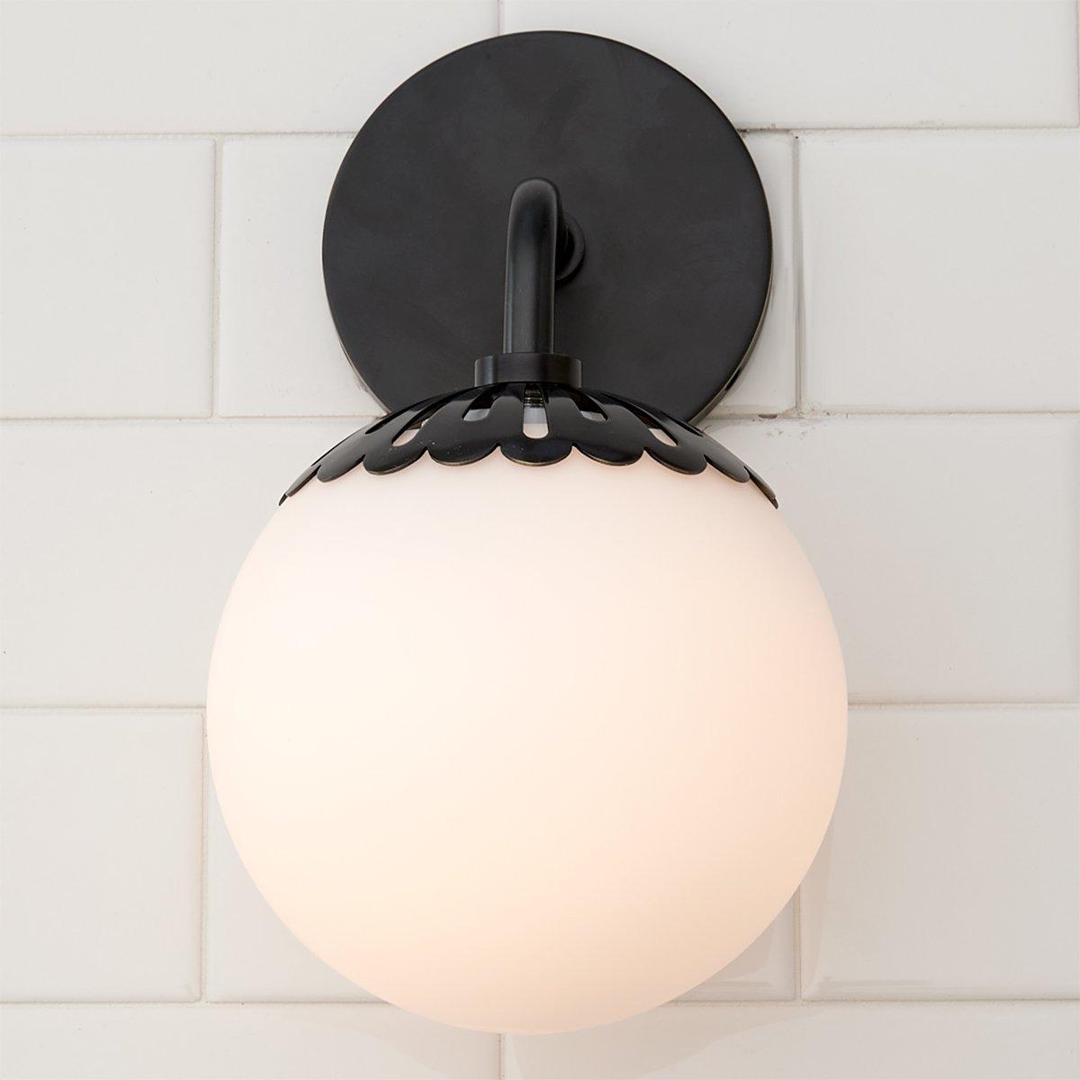 Aegis Applique Murale Globe Laiton Verre Minimaliste Moderne