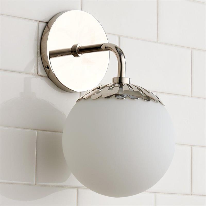 Aegis Applique Murale Globe Laiton Verre Minimaliste Moderne