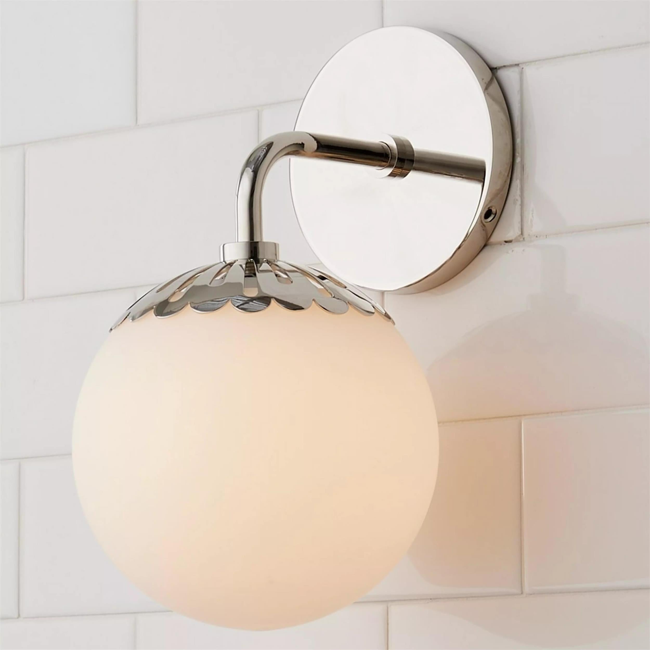 Aegis Applique Murale Globe Laiton Verre Minimaliste Moderne
