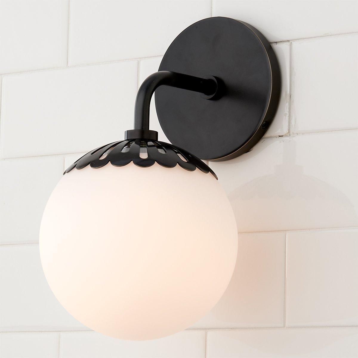Aegis Applique Murale Globe Laiton Verre Minimaliste Moderne
