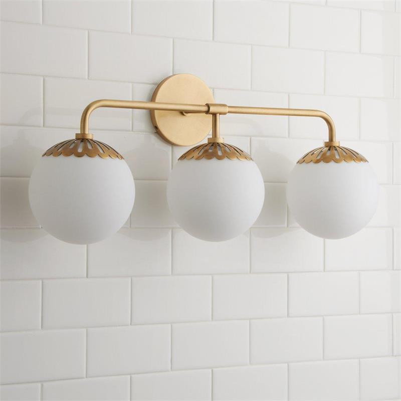 Aegis Applique Murale Globe Laiton Verre Minimaliste Moderne