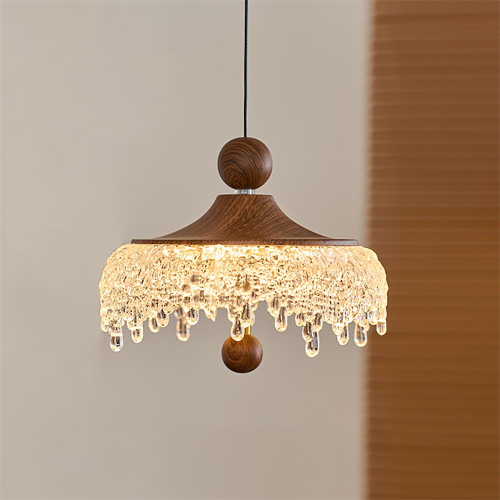 Dewdrop Suspension Élégance Cristalline Rustique