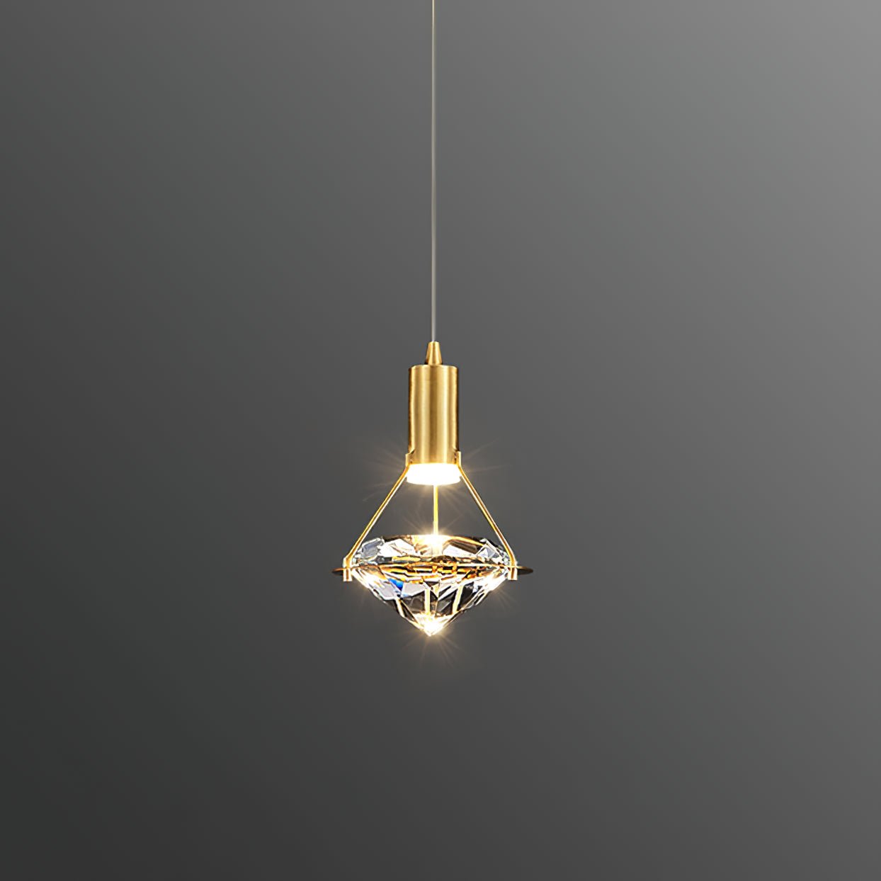 Elysianire Suspension Laiton Cristal Élégante