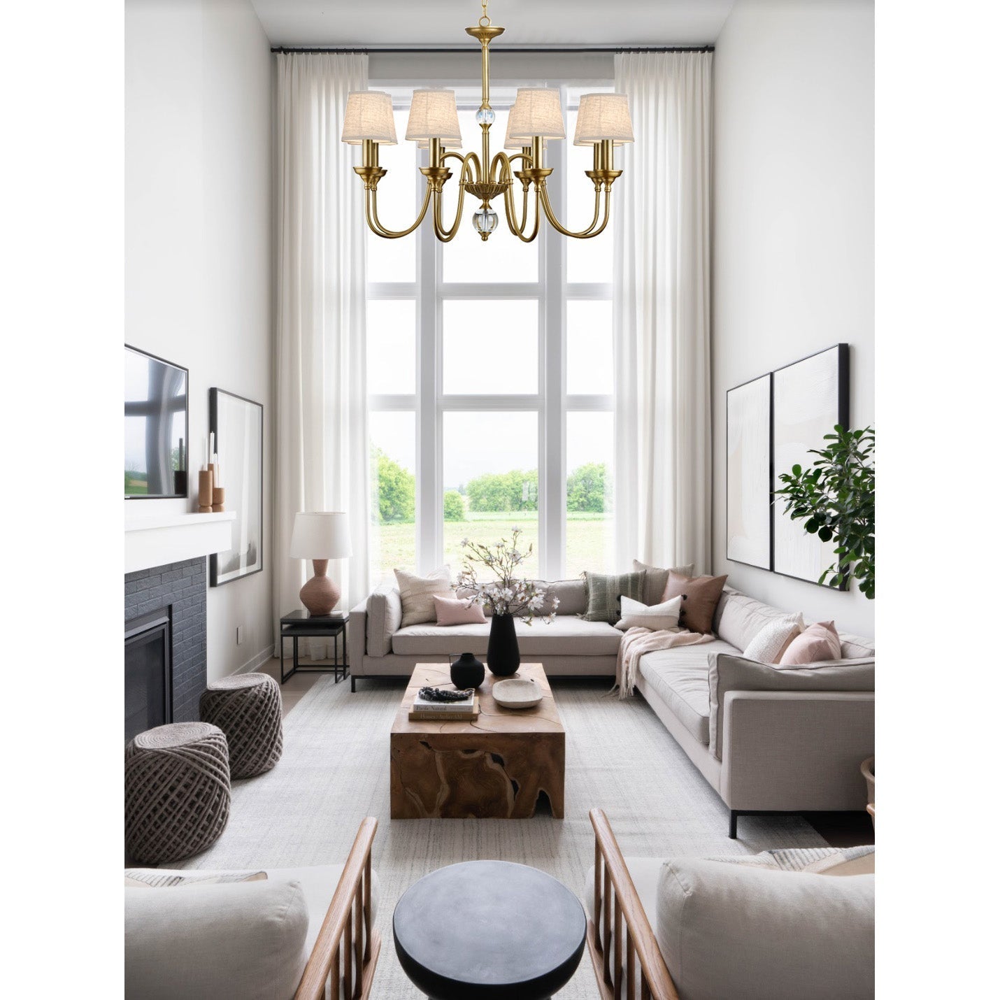 Blur Lustre Laiton Cristal Tissu Luxe Postmoderne