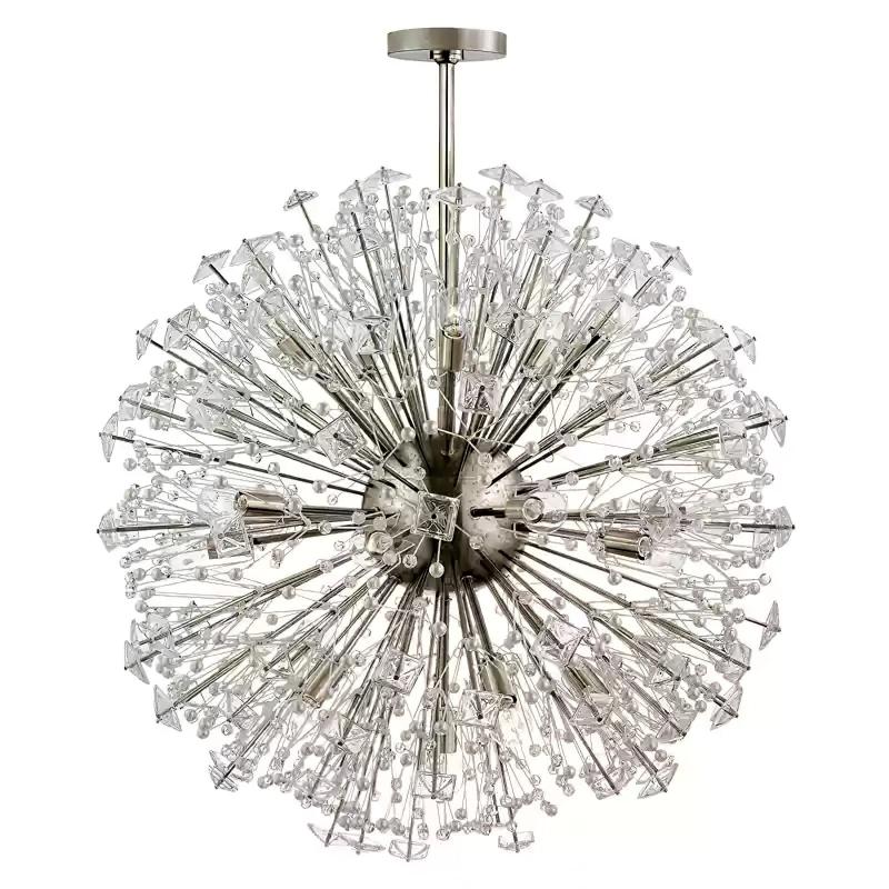 Aurora Lustre de Luxe en Métal Doré