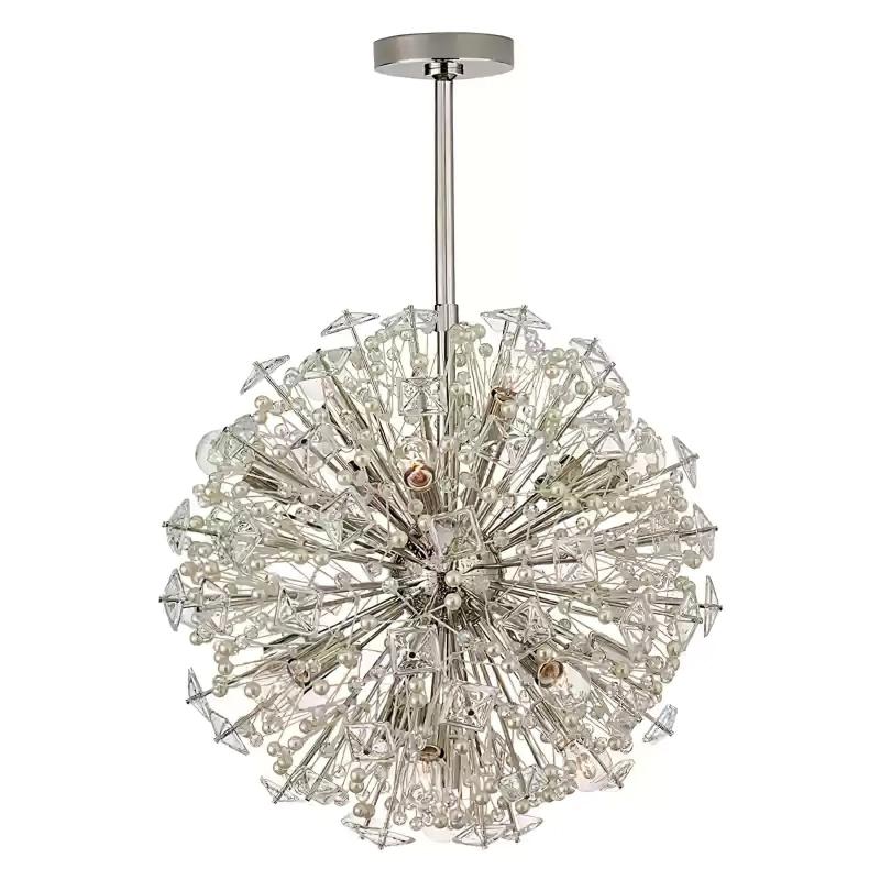 Aurora Lustre de Luxe en Métal Doré