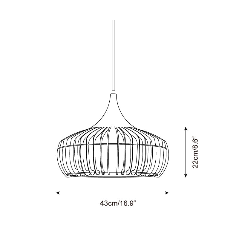 Zivora Suspension Bambou Rattan Naturel