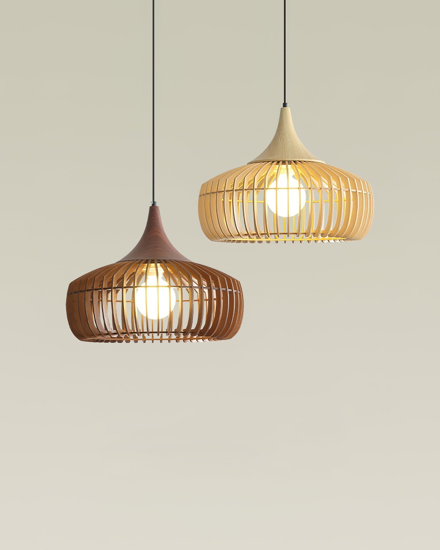 Zivora Suspension Bambou Rattan Naturel