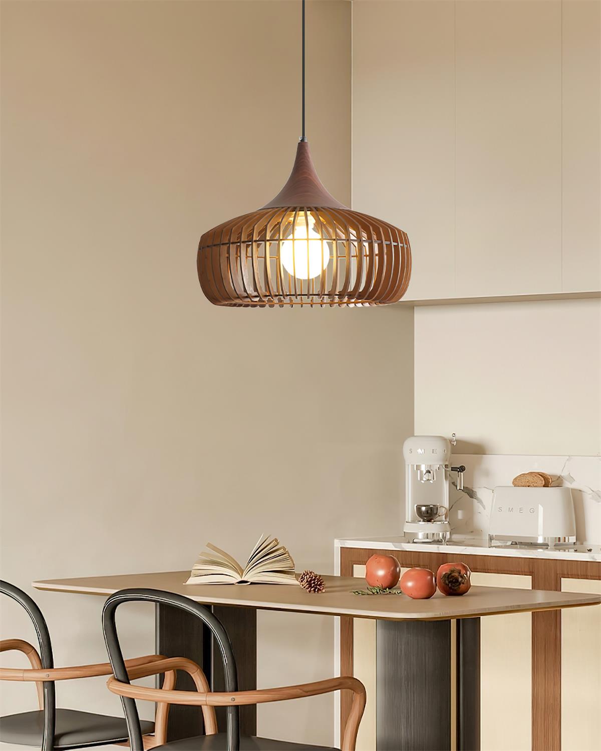 Zivora Suspension Bambou Rattan Naturel