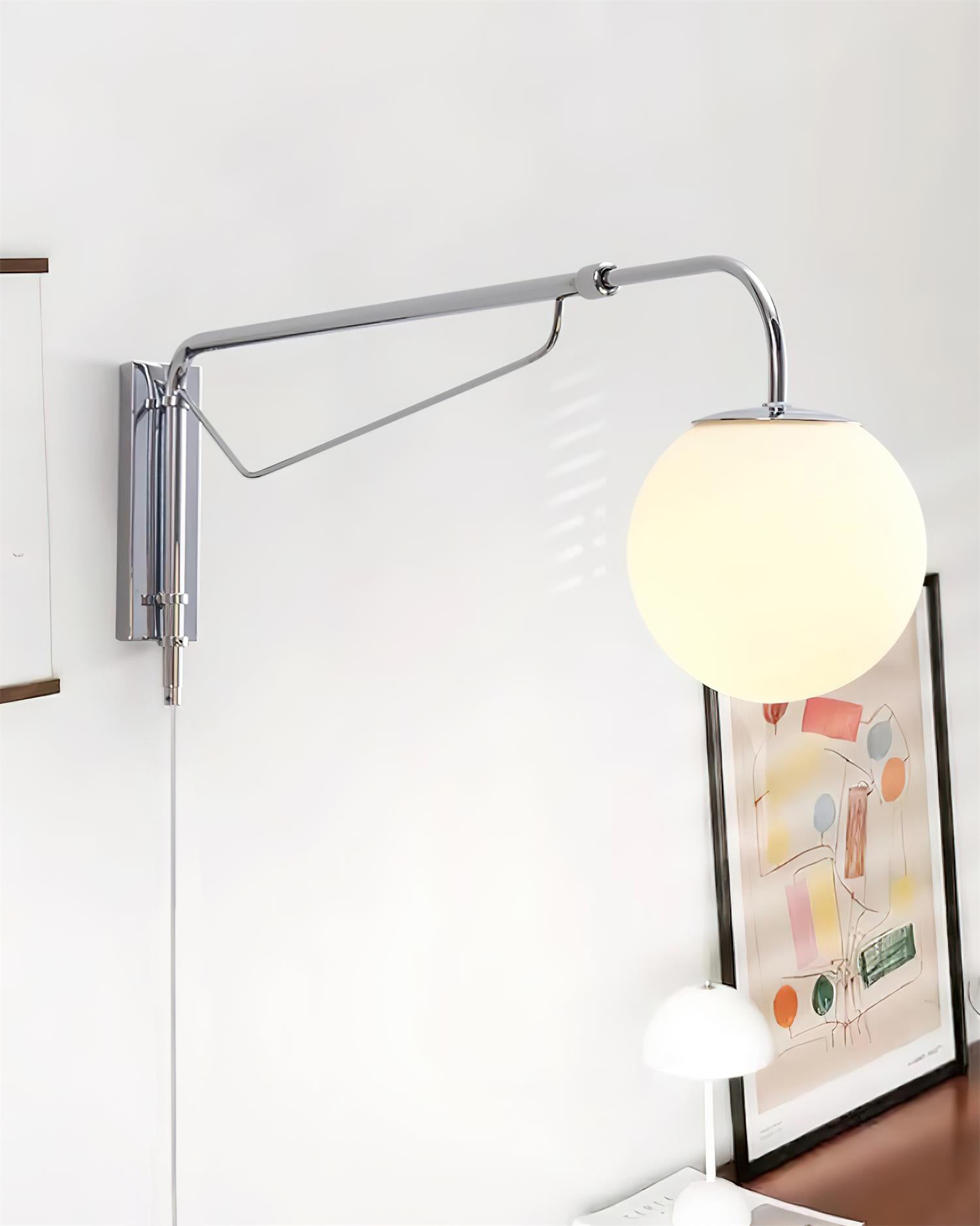 Orbit Applique Murale Métal À Bras Pivotant Moderne