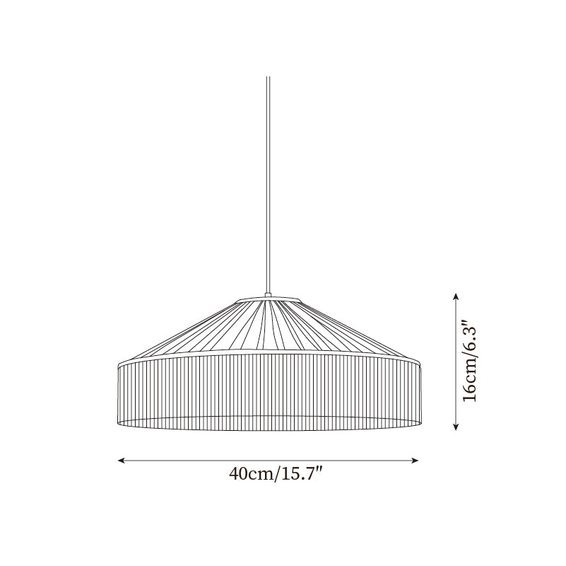 Serenya Suspension Franges Tissu Vintage
